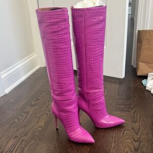 Paris Texas pinkish purple crocodile boot 38 never worn